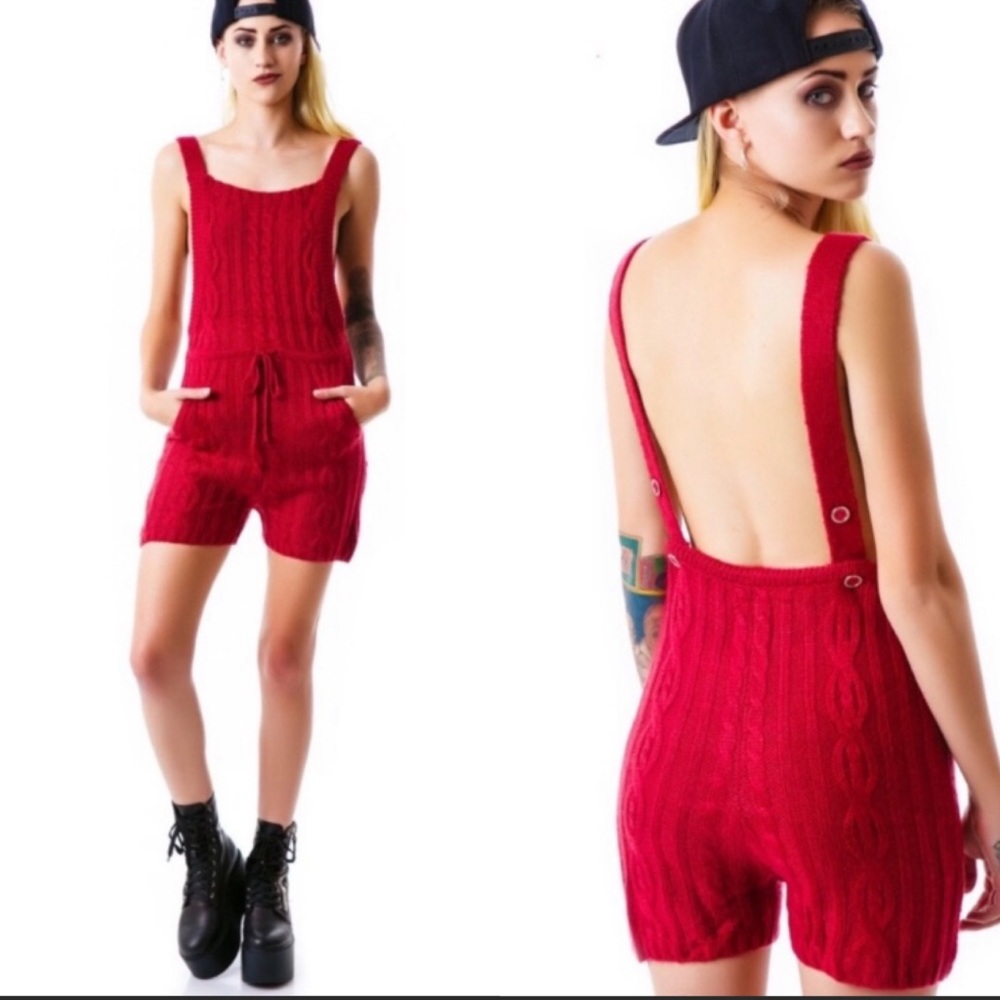 Unif Knit Romper Medium NWT